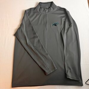 Nike Golf Men’s XXL Carolina Panthers Gray Quarter-Zip long sleeve Pullover